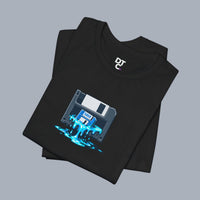 Retro Floppy Disk Tee — Melting 90s Tech Graphic T-Shirt alternate view 12