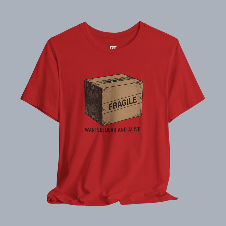 Fragile Box Tee — "Fragile: Wanted: Dead and Alive" Graphic T-Shirt alternate view 6