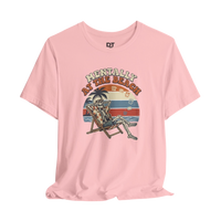 Mentally at the Beach T-Shirt — Retro Skeleton Beach Vibe Tee