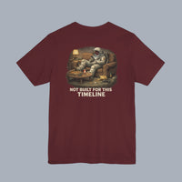 Not Built For This Timeline T‑Shirt — Astronaut Relaxing Graphic Tee alternate view 4