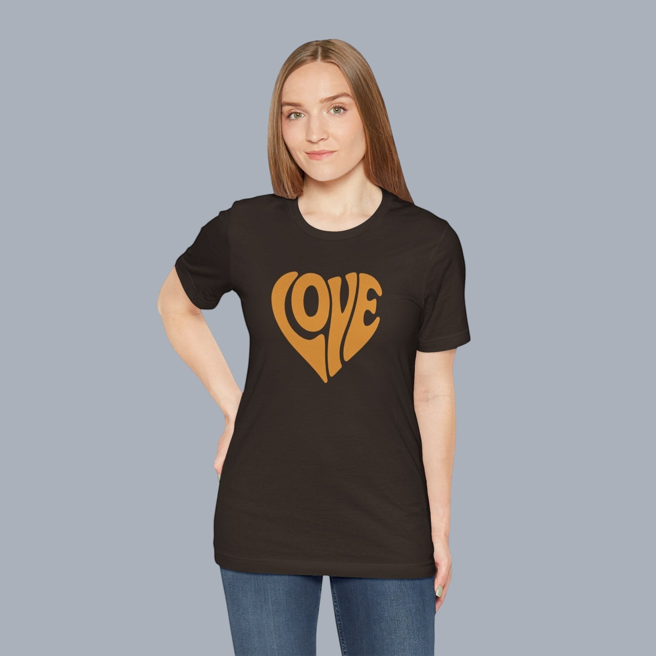 Love Heart Tee — Retro 70s Groove Graphic T-Shirt