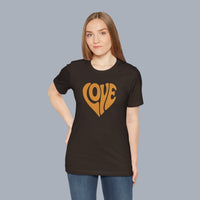 Love Heart Tee — Retro 70s Groove Graphic T-Shirt