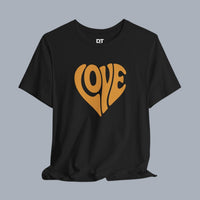 Love Heart Tee — Retro 70s Groove Graphic T-Shirt