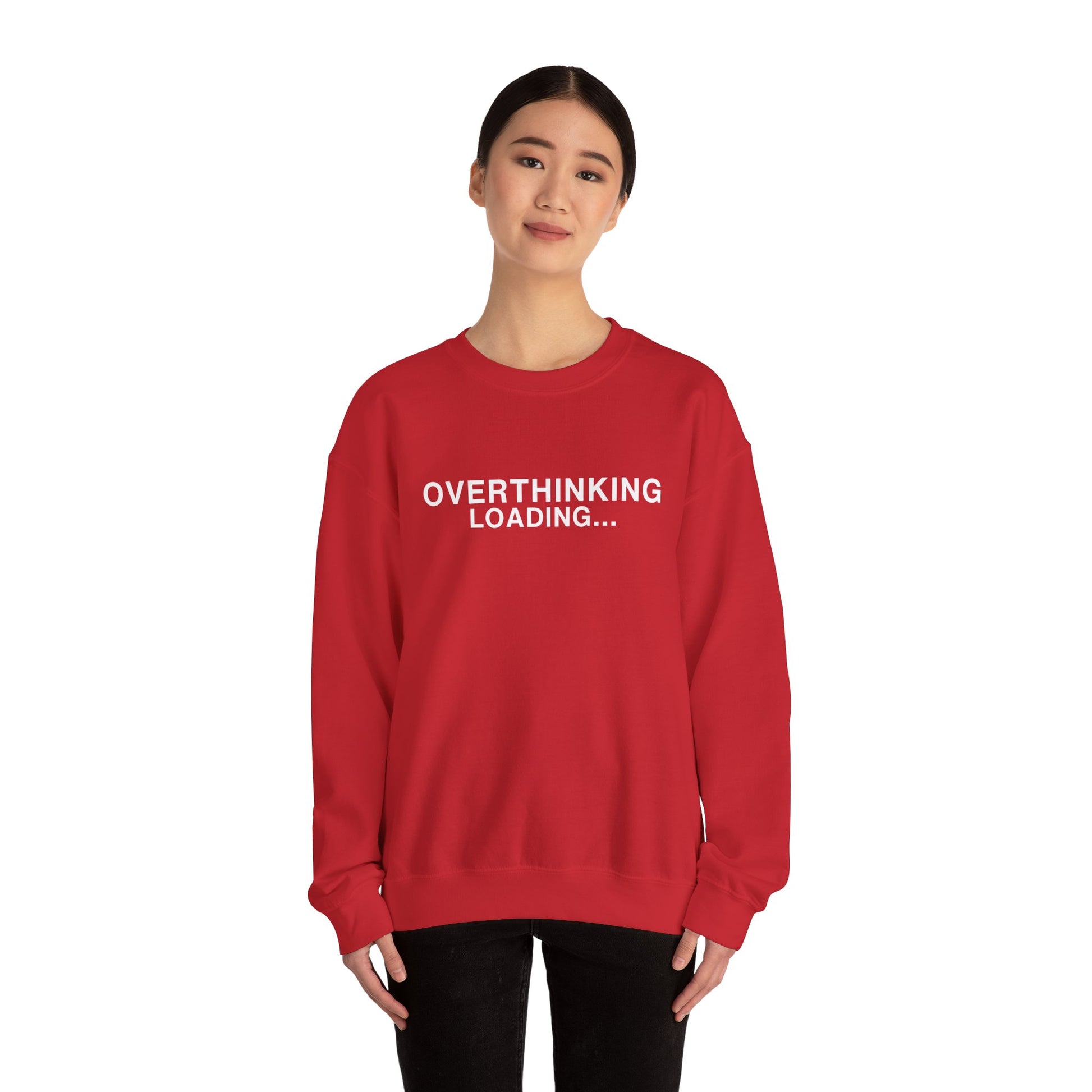 Overthinking Loading... Sweatshirt — Funny Mental Health Crewneck alternate view 15