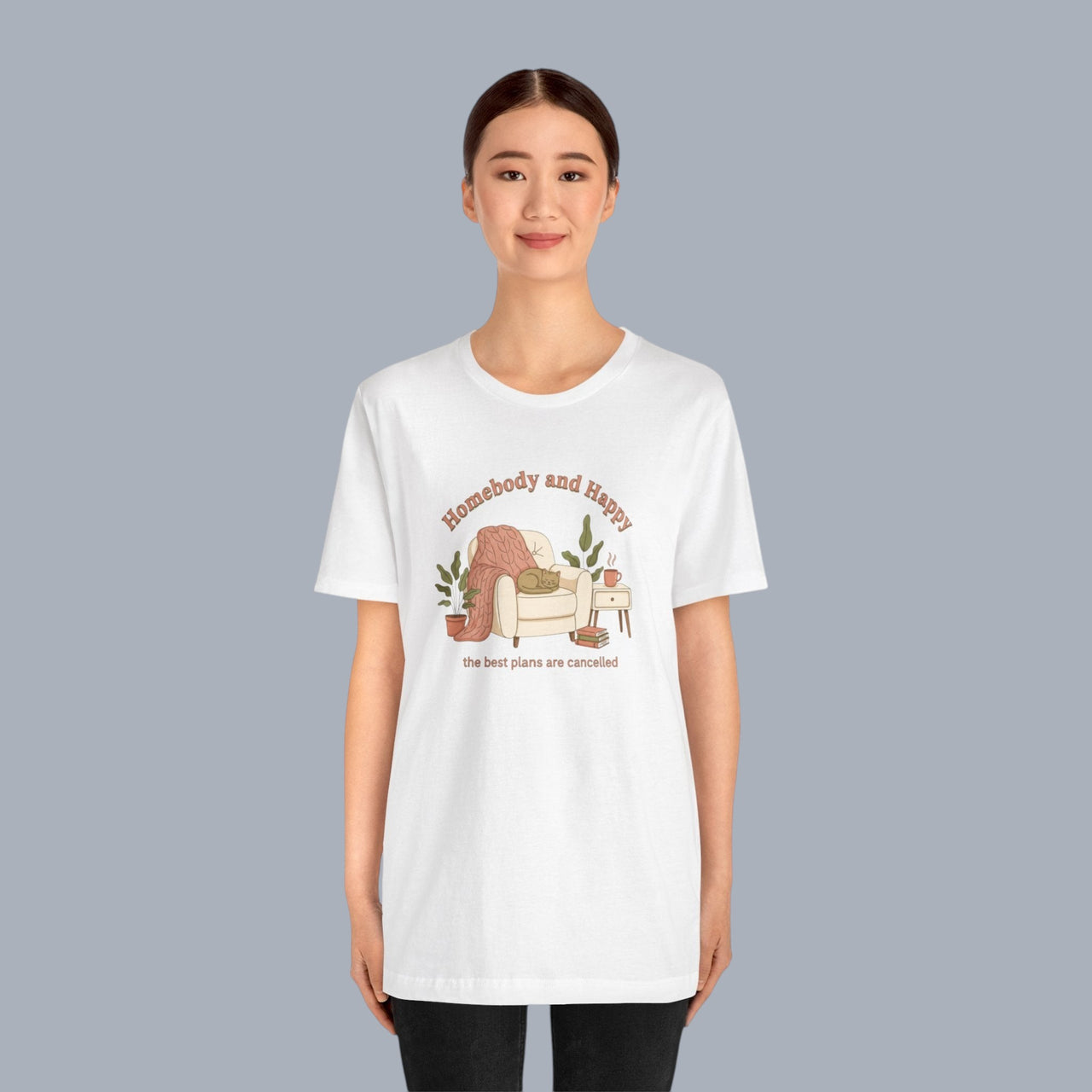 Homebody and Happy Tee | homebody, nesting hygge aesthetic