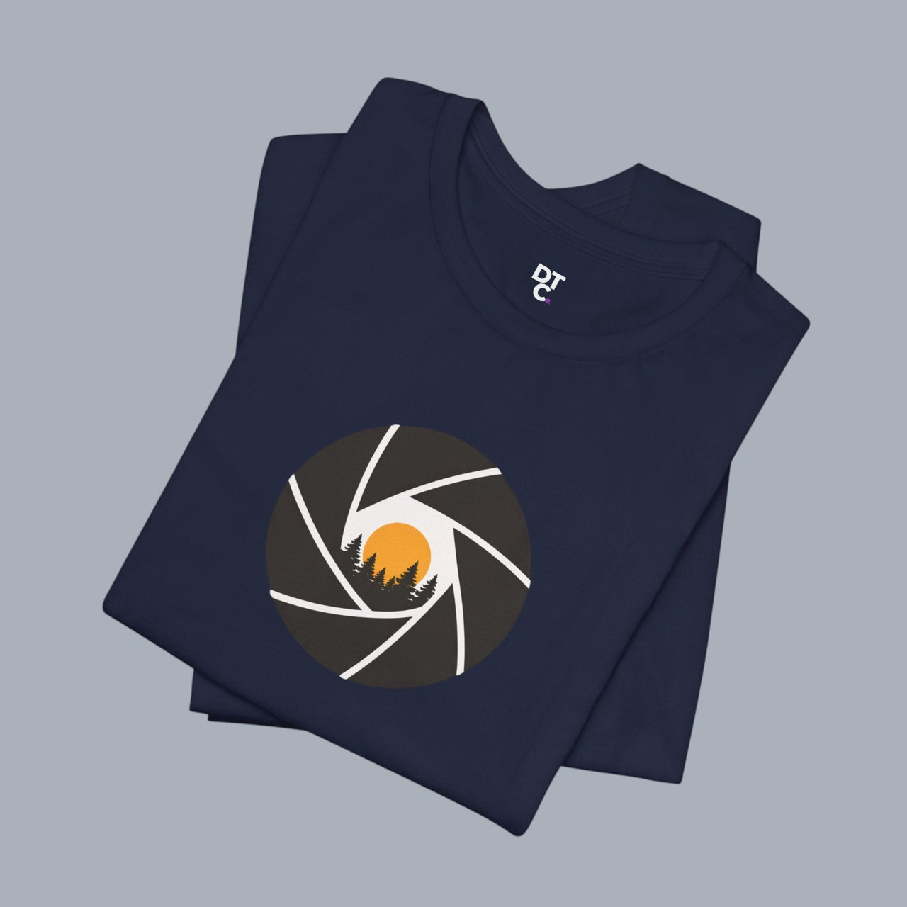 Camera Aperture Mountain T-Shirt — Photography & Outdoor Adventure Tee alternate view 23