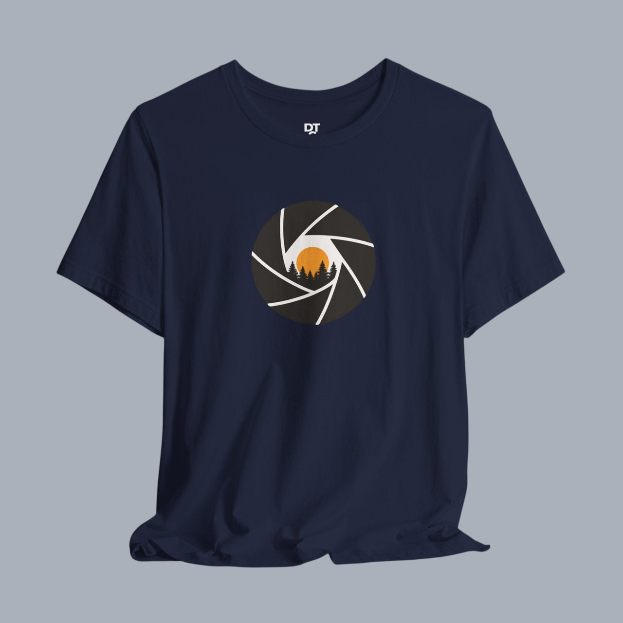 Camera Aperture Mountain T-Shirt — Photography & Outdoor Adventure Tee alternate view 24