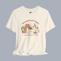Homebody and Happy Tee | homebody, nesting hygge aesthetic