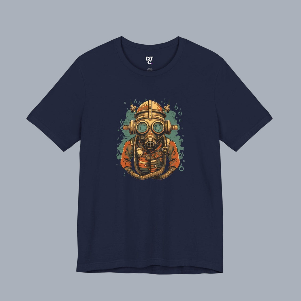 Diver’s Mask T‑Shirt — Vintage Deep Sea Steampunk Graphic Tee