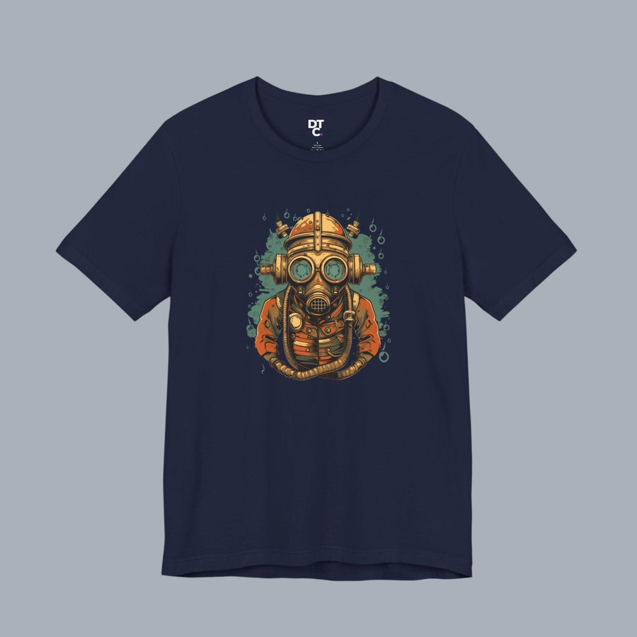 Diver’s Mask T‑Shirt — Vintage Deep Sea Steampunk Graphic Tee