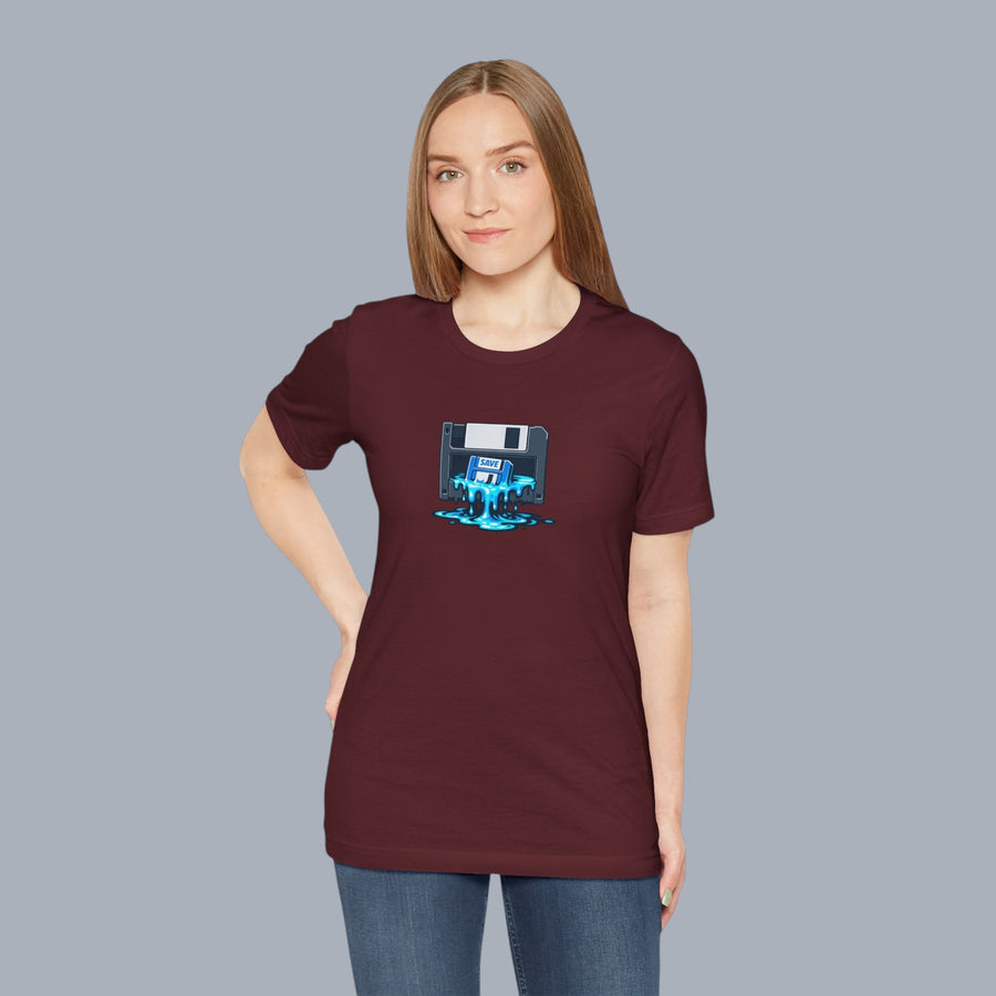 Retro Floppy Disk Tee — Melting 90s Tech Graphic T-Shirt alternate view 19