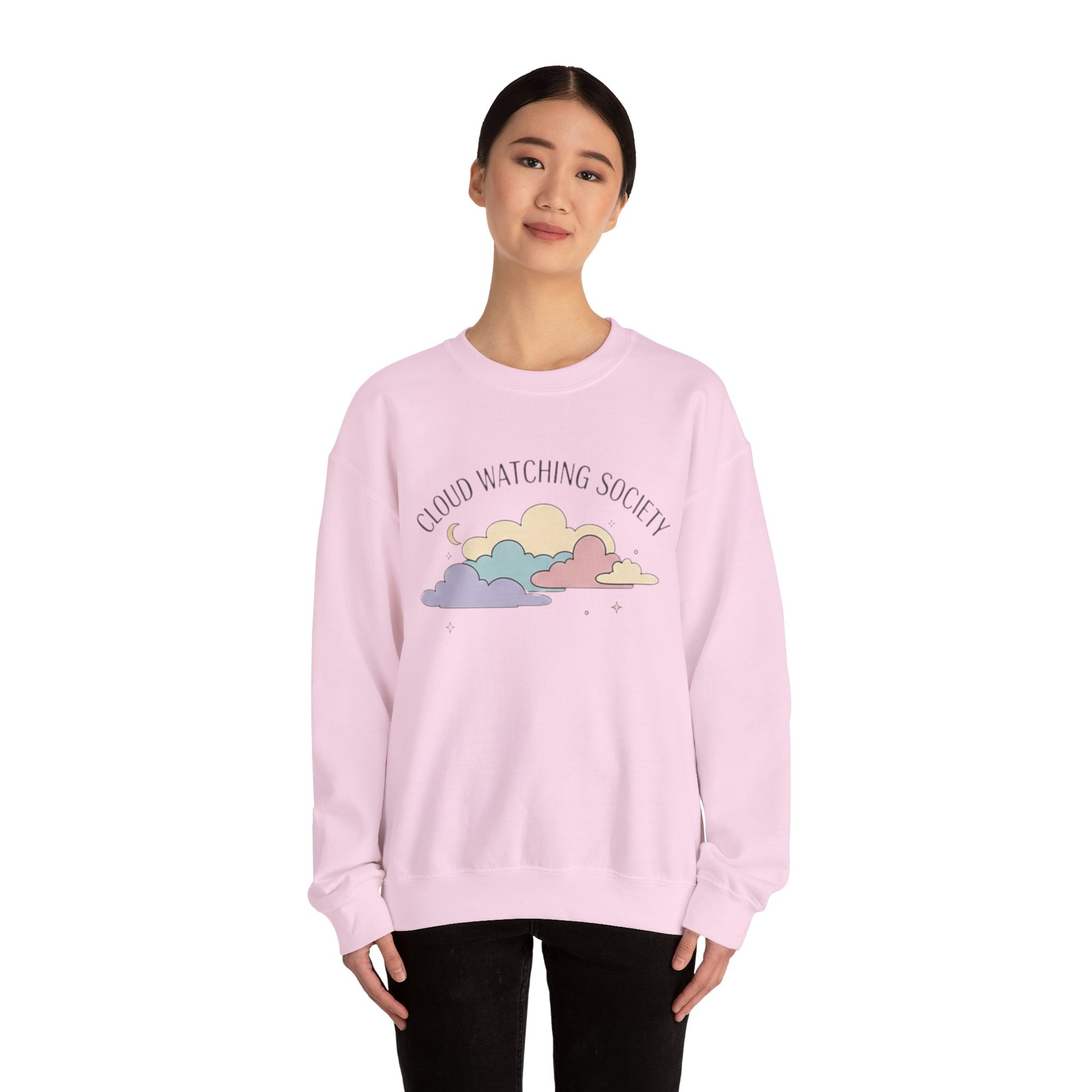 Cloud Watching Society Sweatshirt — Cozy Retro Pastel Crewneck alternate view 8