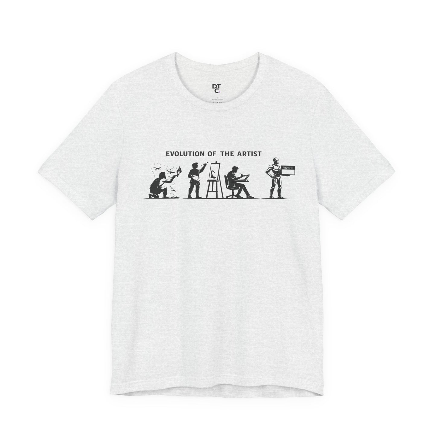 Artist Evolution T-Shirt – “Evolution of the Artist” Graphic Tee alternate view 14