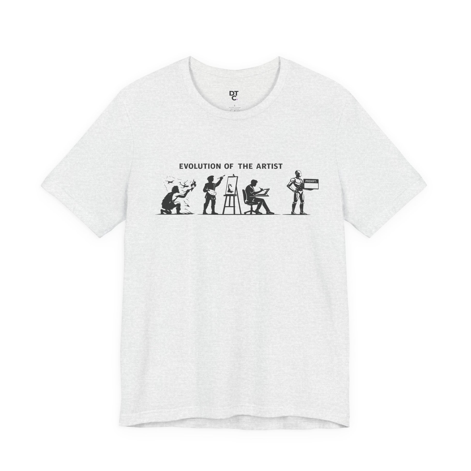 Artist Evolution T-Shirt – “Evolution of the Artist” Graphic Tee alternate view 14