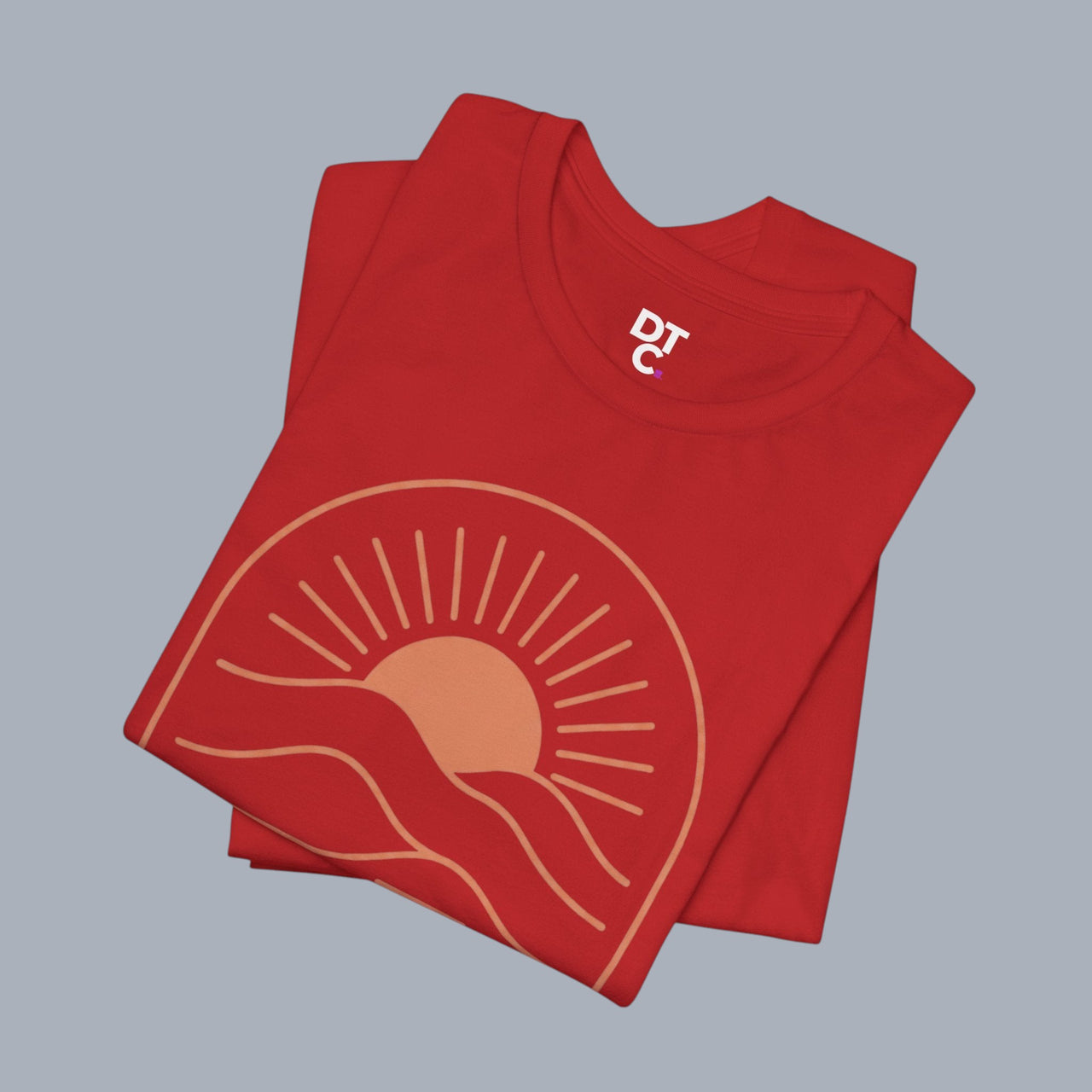 Keep It Simple Sunset Tee — Minimal Camper Van Graphic T-Shirt