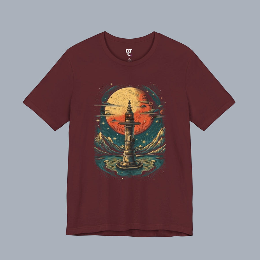 Vintage Telescope Tee — Vintage Space Adventure T‑Shirt
