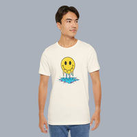 Melting Smile T-Shirt — Drip Smiley Graphic Tee