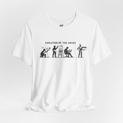 Artist Evolution T-Shirt – “Evolution of the Artist” Graphic Tee alternate view 2