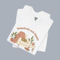 Homebody and Happy Tee | homebody, nesting hygge aesthetic