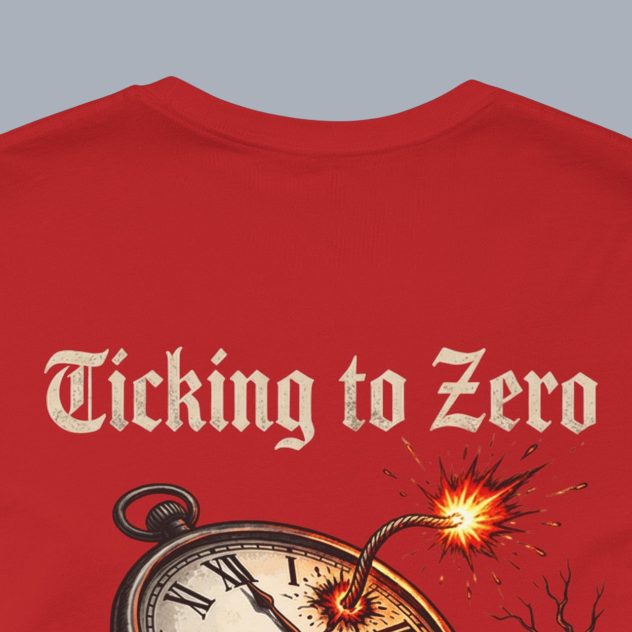 Ticking to Zero Skull Clock T-Shirt