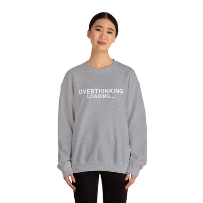 Overthinking Loading... Sweatshirt — Funny Mental Health Crewneck alternate view 9