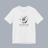 Funny Raccoon Tee — “Big Financial Moves (I secured a banana)” Graphic T-Shirt alternate view 13
