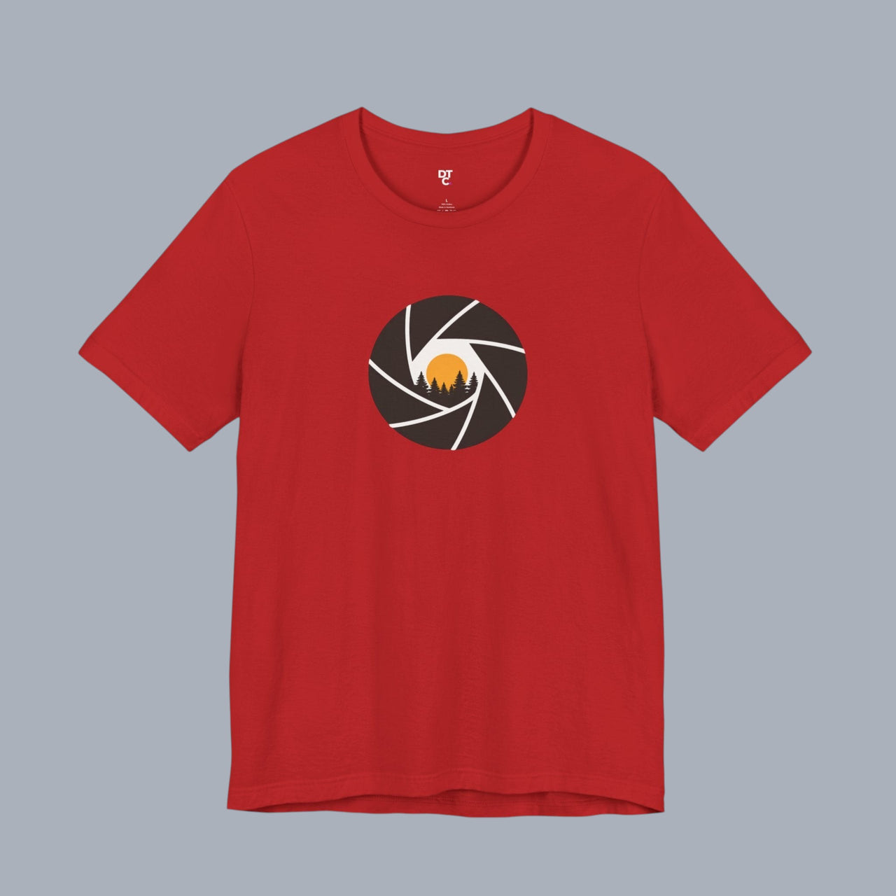 Camera Aperture Mountain T-Shirt — Photography & Outdoor Adventure Tee alternate view 33