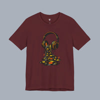 Melting Headphones Tee — Retro Vinyl Drip Music T-Shirt alternate view 19