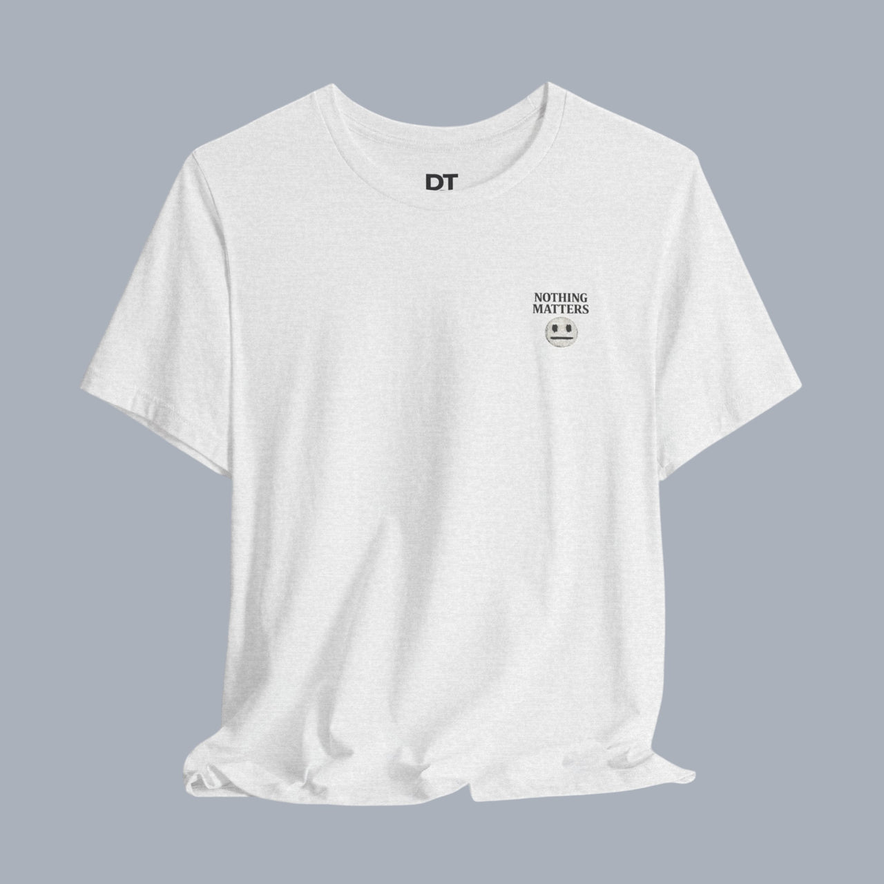 Nothing Matters Tee - Grunge Smiley Graphic T-Shirt alternate view 10