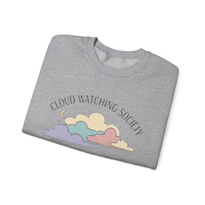 Cloud Watching Society Sweatshirt — Cozy Retro Pastel Crewneck alternate view 4
