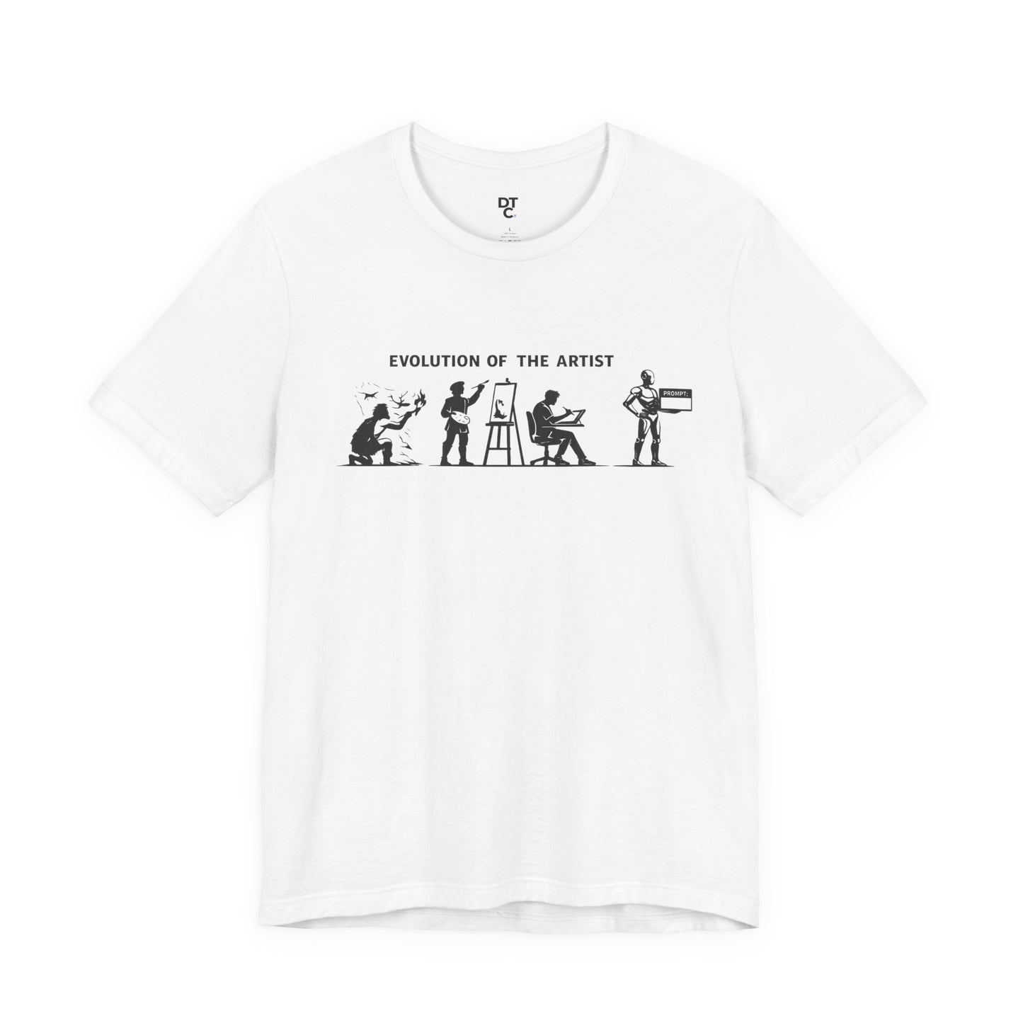 Artist Evolution T-Shirt – “Evolution of the Artist” Graphic Tee alternate view 10