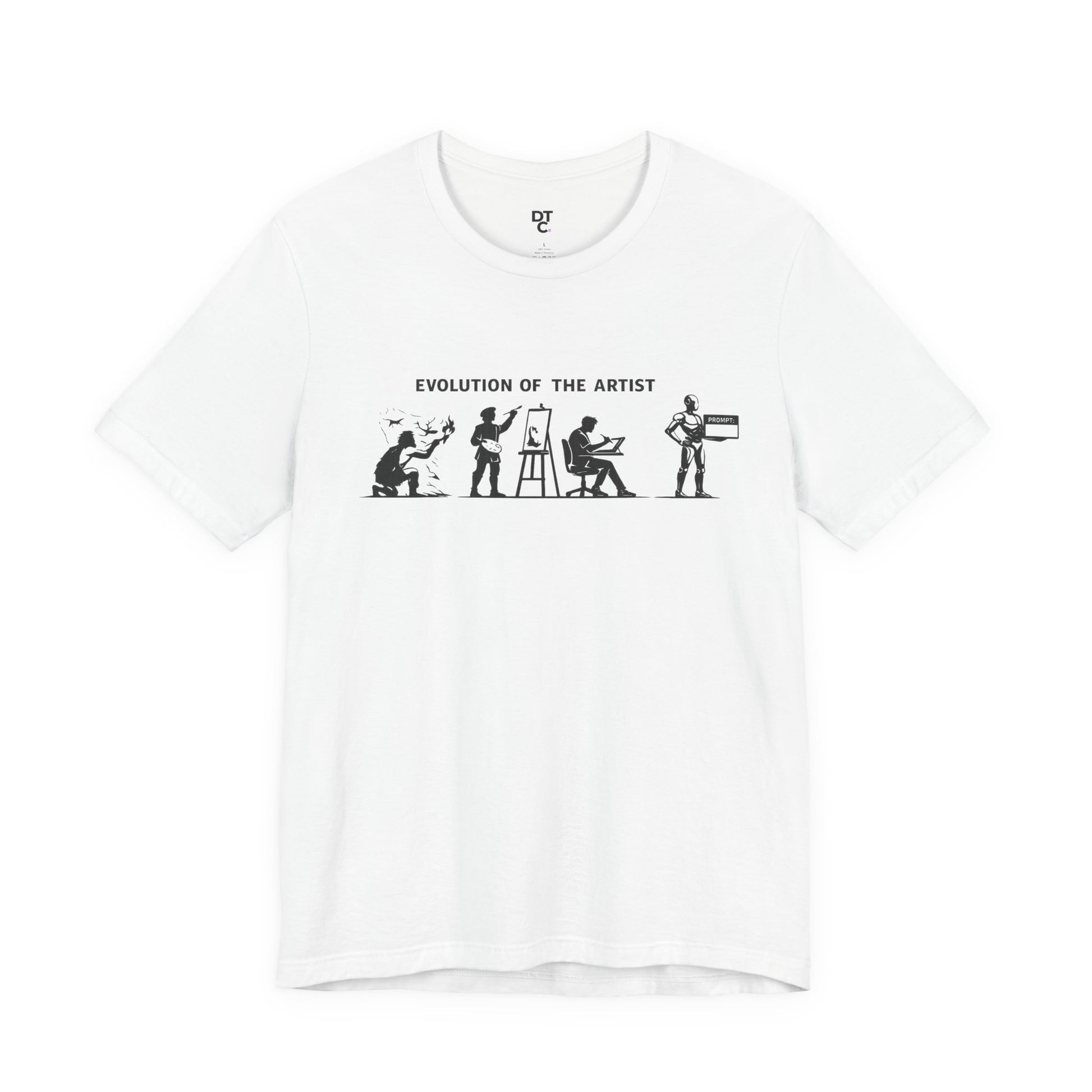 Artist Evolution T-Shirt – “Evolution of the Artist” Graphic Tee alternate view 10