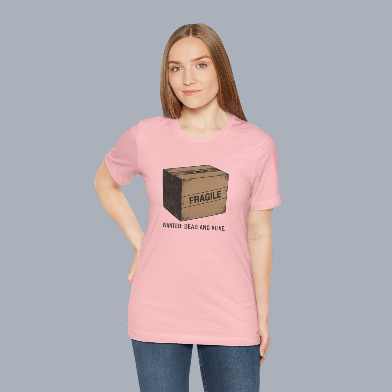 Fragile Box Tee — "Fragile: Wanted: Dead and Alive" Graphic T-Shirt alternate view 18