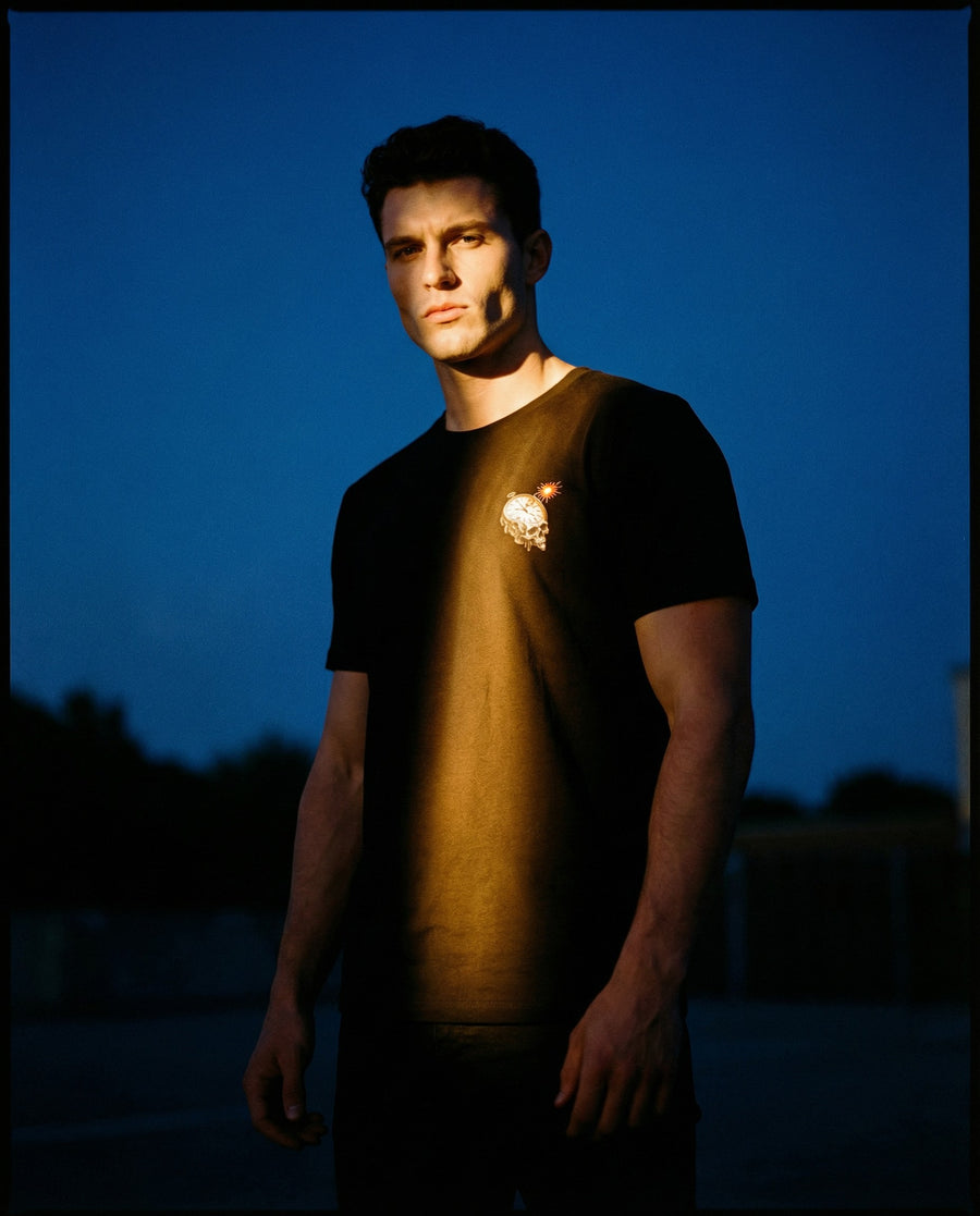 Ticking to Zero Skull Clock T-Shirt