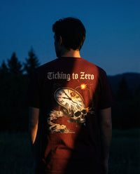 Ticking to Zero Skull Clock T-Shirt