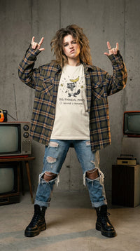 Funny Raccoon Tee — “Big Financial Moves (I secured a banana)” Graphic T-Shirt alternate view 3
