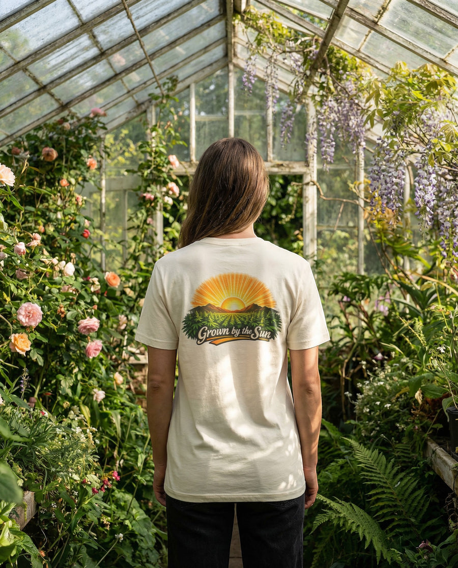 Grown by the Sun Tee — Sunrise Farming Graphic T-Shirt