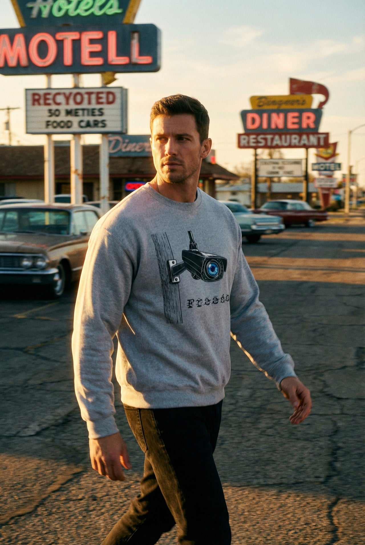 Freedom Surveillance Camera Crewneck Sweatshirt alternate view 3