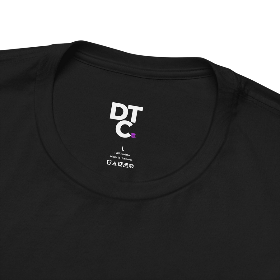 DailyThreadCo. black 100% cotton crew neck t-shirt with 'Where The Wild Things Are' graphic on back.