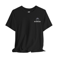 DailyThreadCo. black 100% cotton t-shirt with distressed skull graphic and 