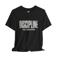 DailyThreadCo. black 100% cotton t-shirt with distressed white 