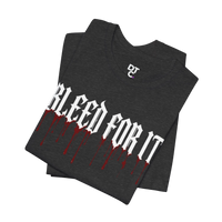 DailyThreadCo. black cotton graphic tee with white gothic lettering reading 