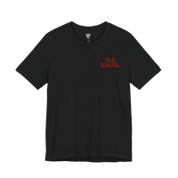 DailyThreadCo. black 100% cotton t-shirt with red 