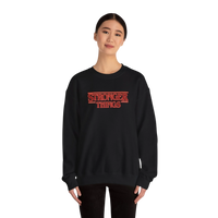 DailyThreadCo. black crewneck sweatshirt with 