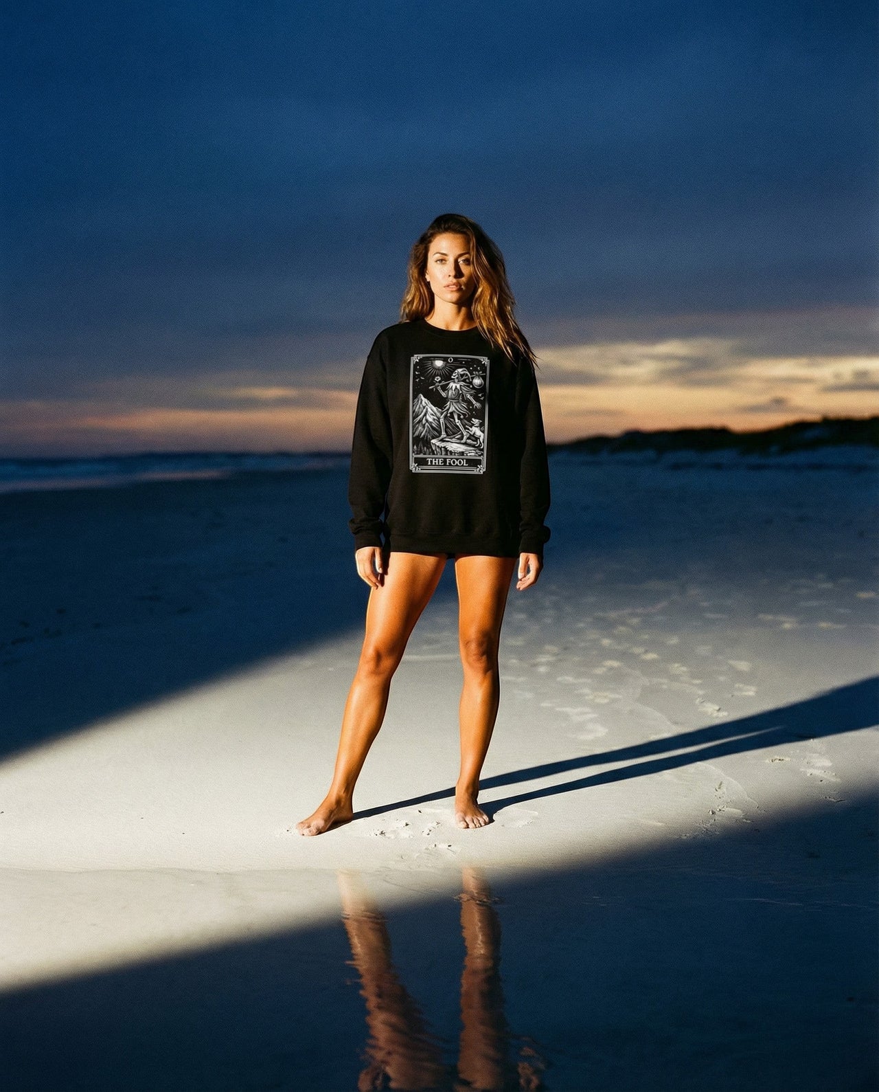 DailyThreadCo. black crewneck sweatshirt with