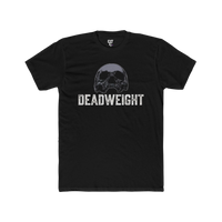 DailyThreadCo. black cotton t-shirt with a distressed skull graphic and 