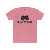 DailyThreadCo. pink cotton t-shirt with a black skull graphic and 