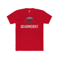 DailyThreadCo. red cotton t-shirt with a distressed skull graphic and 