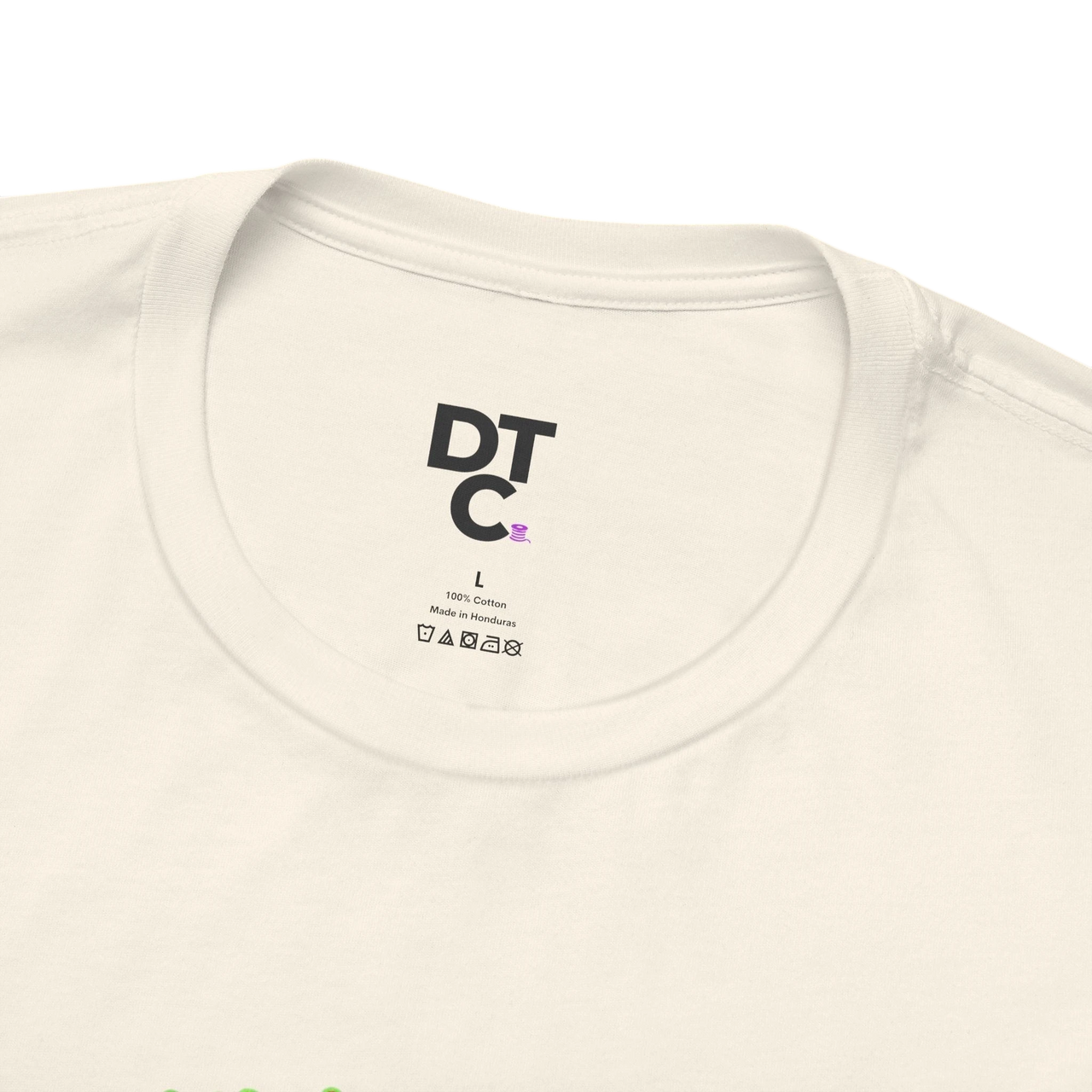 DailyThreadCo. cream 100% cotton t-shirt with a funny raccoon graphic and "Bulking Season Is Every Season" text.