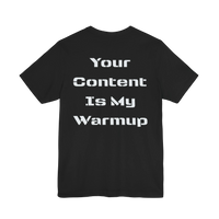DailyThreadCo. black cotton graphic tee with white text 